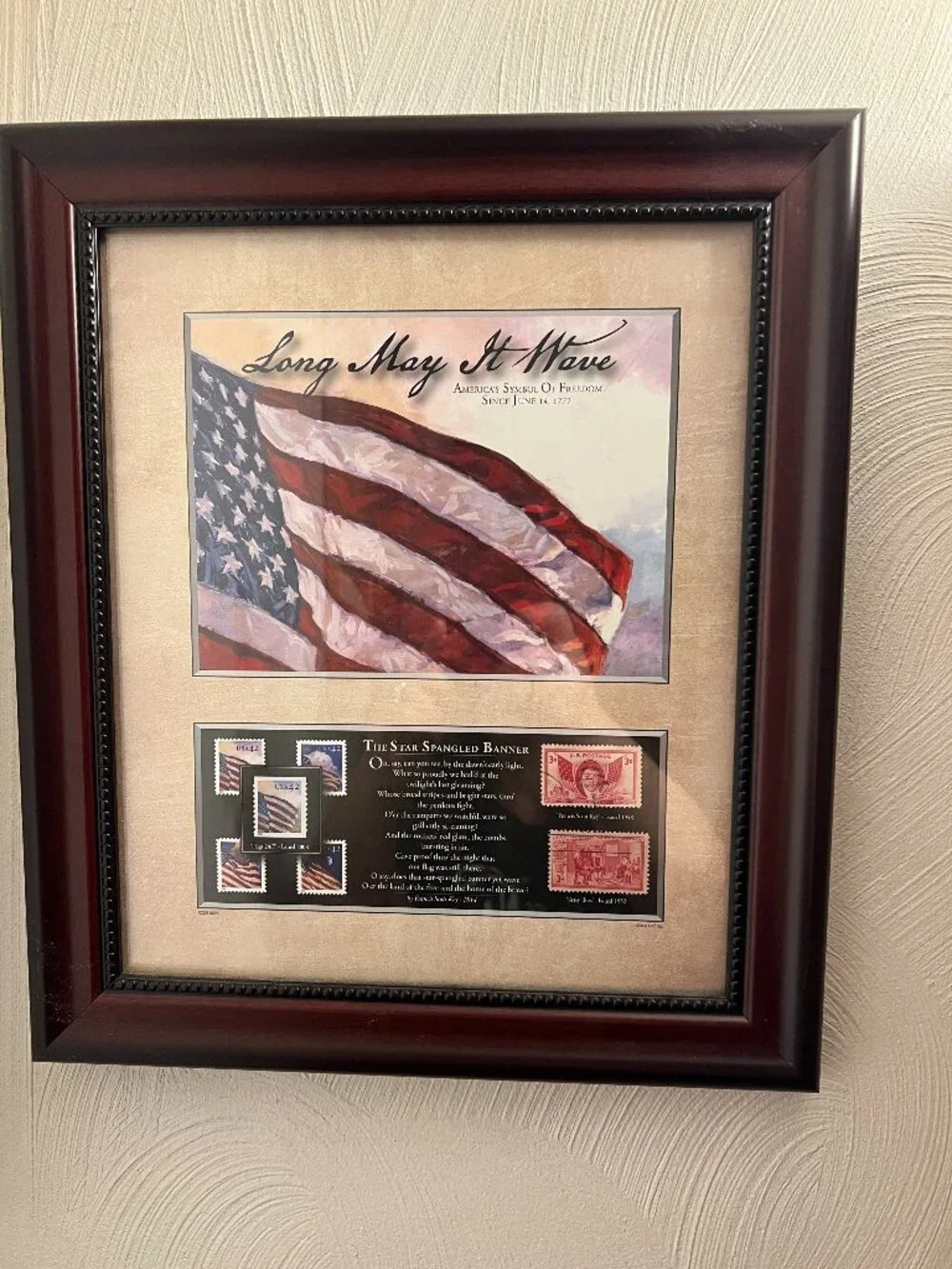 Long May It Wave Commerative Stamp Framed Photo 2008